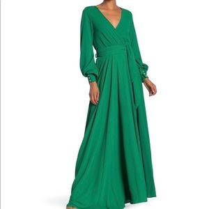 Meghan LA Lilypad Surplice Maxi Dress